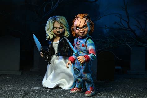 Bride Of Chucky New Chucky And Tiffany8 Inch Scale 2 Pack By Neca