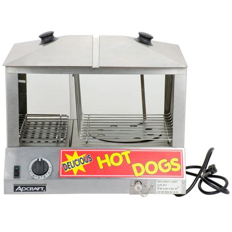 Adcraft Hds 1200w Commercial Hot Dog Steamer 1200w