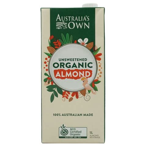Australias Own Organic Almond Milk Unsweetened 1 Liter Lazada Ph