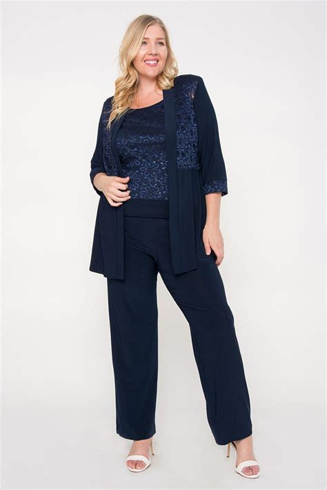 Randm Richards 7772w Mother Of The Bride Formal Plus Size Pant Suit The