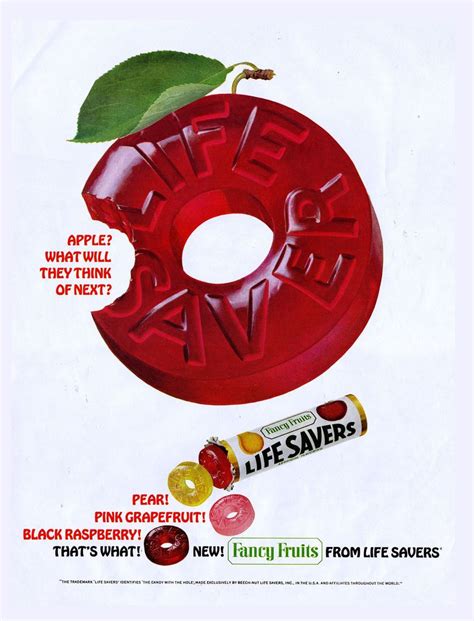Life Savers Ad New Fancy Fruits Apple September 17 1965 Vintage Ads Food Vintage