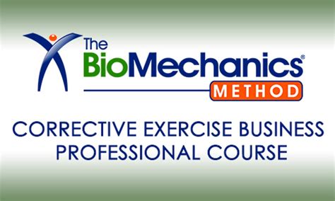 Tbmm Corrective Exercise Business Professional Course