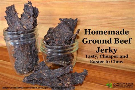 Many people prefer ground meat jerky because it is easier to chew, they prefer the when i make ground beef jerky i use 96% lean / 4% fat meat. Budget Friendly Ground Beef Jerky Recipe