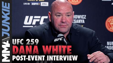Dana White Reacts To DQ Title Change Israel Adesanya S Loss More UFC Post Fight YouTube