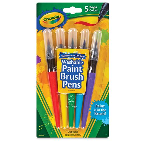 Crayola No Drip Washable Paint Brush Pen Sets Blick Art Materials