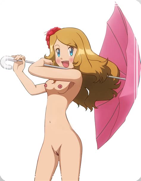 Rule 34 Blonde Hair Blue Eyes Edit Nude Filter Pokemon Pokemon Xy Small Breasts Umbrella 4299876