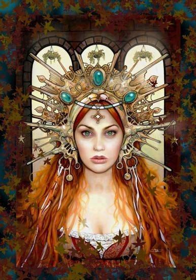 Pin By Inner Nature Plant Therapy On Art Portraits Celtic Goddess