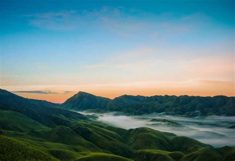 Nagaland Mountains Covered With Fogs Dzukou Valley Image Free Photo