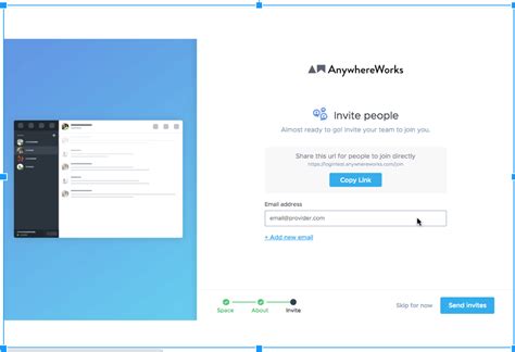 Creating New Anywhereworks Account Anywhereworks