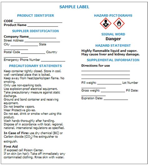 Nfpa Label Template Word Nfpa Label Template Word 31 Free Label