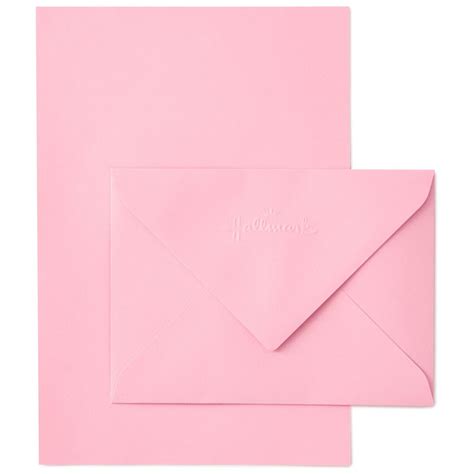 Pink Tones Paper And Envelopes Stationery Set Box Of 36 Designed