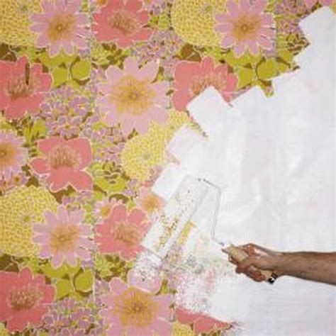 Use An Oil Based Primer To Cover Up Wallpaper Before Applying The Final