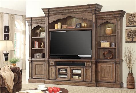 Aria Entertainment Wall W/ 75 Inch Console Parker House | Furniture Cart