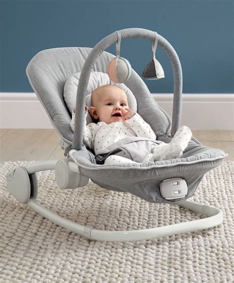 Grey Melange Mamas And Papas Wave Rocker Baby Bouncer Chair Home And Garden