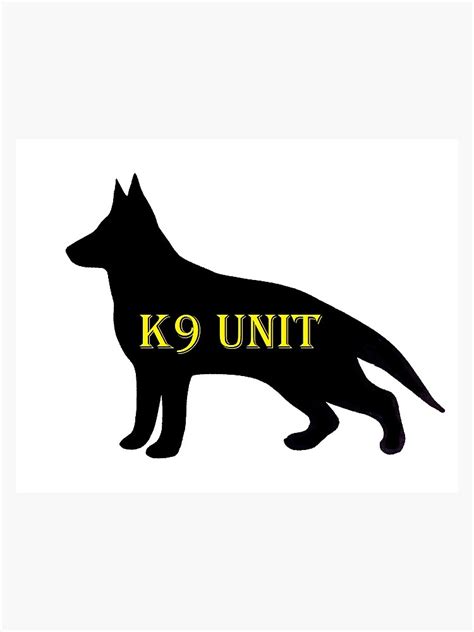 K9 Unit Sticker For Sale By Workingdogs Redbubble