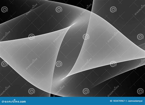 Background With Blending Curve Style Black And White Stock Illustration