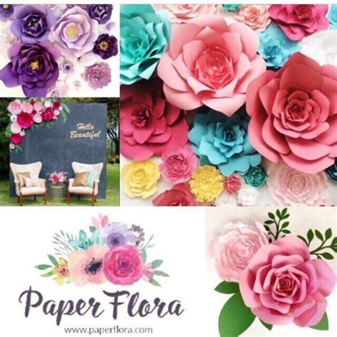 Paperflora Large Paper Flowers For Your Wedding Event Or Home Decor