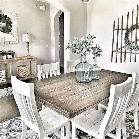 46 Popular Farmhouse Dining Room Design Ideas Trend 2019 Pimphomee