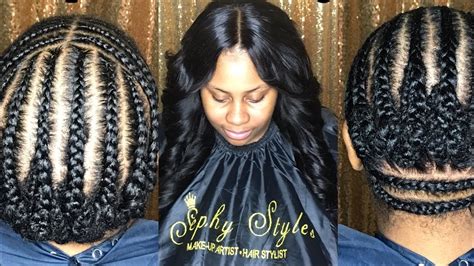 Simple Braid Pattern For Wig Installs Crochet And Sew Ins Beginner