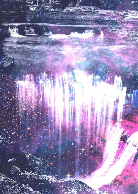 Waterfall In Space Randimonium Pinterest Psychedelic