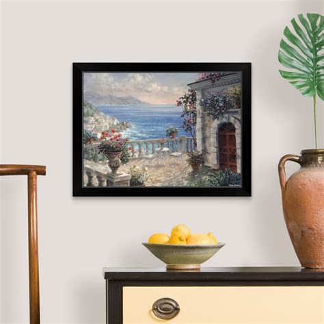 Mediterranean Elegance Black Framed Wall Art Print Home Decor Ebay