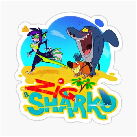 Zig Adventures And Sharko Games Funny Sticker For Sale By