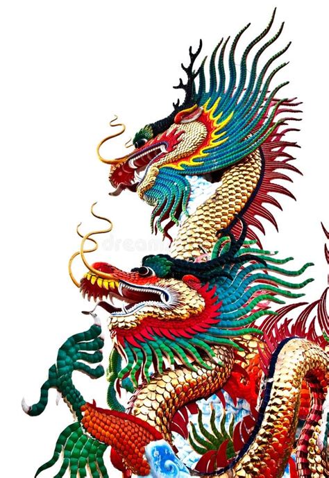 Chinese Style Dragon Statue Taken In Thailand Stock Image Image Of