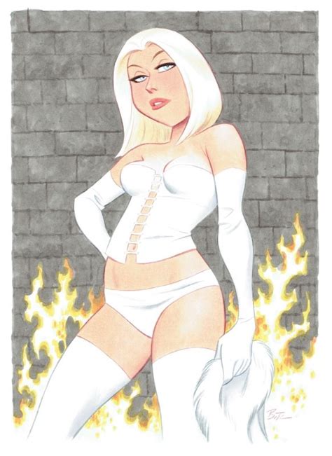 emma frost as the white queen by bruce timm comic art bruce timm comic art fans emma frost