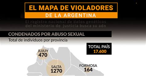 El Mapa De Las Provincias Con Más Violadores De La Argentina Hay Más De 23 Mil Delincuentes