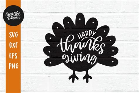 Happy Thanksgiving Svg Dxf Cut File Thanksgiving Turkey Svg 158161