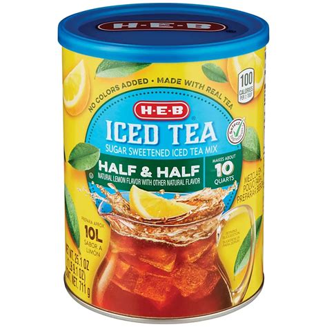 H E B Select Ingredients Half And Half Iced Tea Mix Shop Tea At H E B