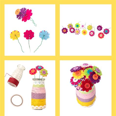 Fun Craft Flower Craft Kit For Kids Over 300 Pieces Make Your Own
