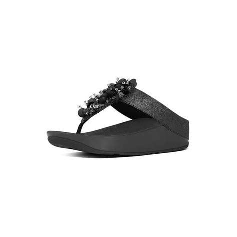 Fitflop Boogaloo Leather Toe Thong Sandals In Blackparkinsons Lifestyle