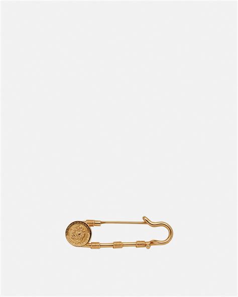 Safety Pin Brooch Gold Versace Au