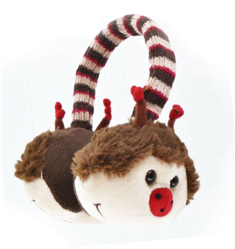 Kids Animal Earmuffs Winter Fleece Headband Faux Ear Muffs