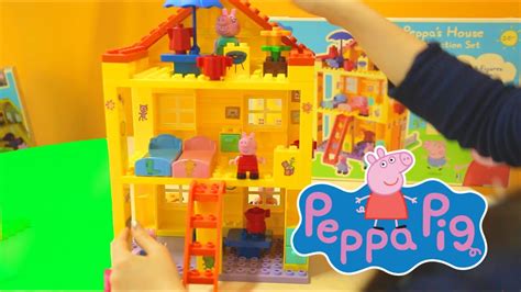Peppa Pig House Construction Set Mega Blocks Youtube
