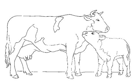Coloriage Vache 13298 Animaux Dessin à Colorier Coloriages à