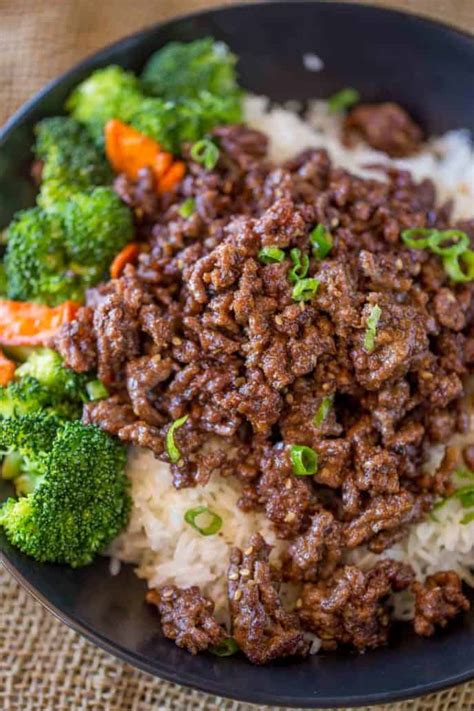 Beef and broccoli in a small bowl, mix together the coconut aminos, chopped garlic, sesame oil, fish sauce and vinegar. Ground Mongolian Beef - Dinner, then Dessert