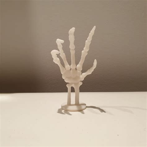 3d Printable Skeleton Hand By My Create By Yotam