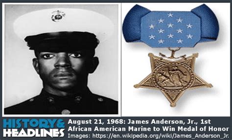 August James Anderson Jr St African American Marine To