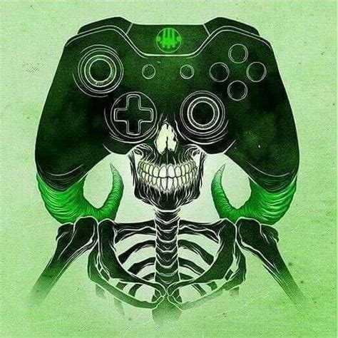 Pin By Charles Schultz On Skulls Gaming Wallpapers Xbox Logo Game Art