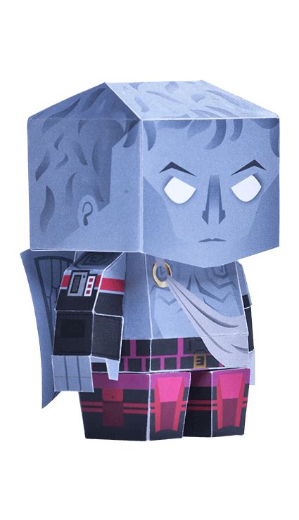 cuddle team leader cosplay papercraft mini foldable fortnite