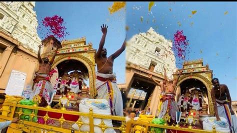 Holi Celebrated At Ranganatha Temple In Mathura Thakur Godarangmannar