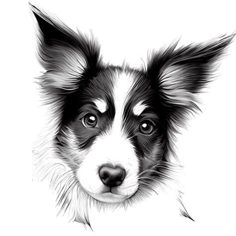 Australian Shepherd Pencil Sketch · Creative Fabrica