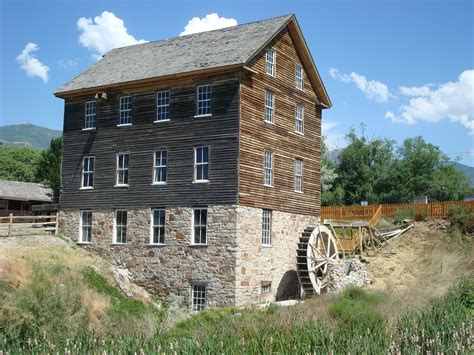 Benson Grist Mill Water Wheel Stansbury Park Utah House Styles