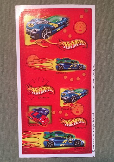 Hot Wheels Vinyl Decal Sticker Different Colors Sizes Car Window Hot