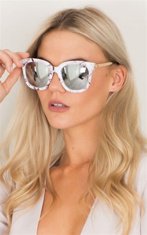 After a year spent mostly indoors, this spring and summer call for getting outside—and you're going to need a great new. Large Frame Sunglasses in White Marble | Eyewear trends ...