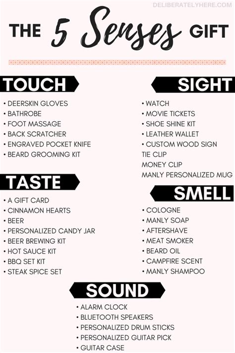 We did not find results for: The 5 Senses Gift Ideas for Him (FINALLY, a gift your man ...