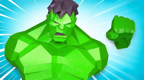 Assembling An Amazing Papercraft Hulk Youtube