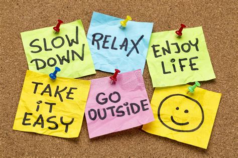 Slow Down Relax Take It Easy Stock Photo Image Of Outside
